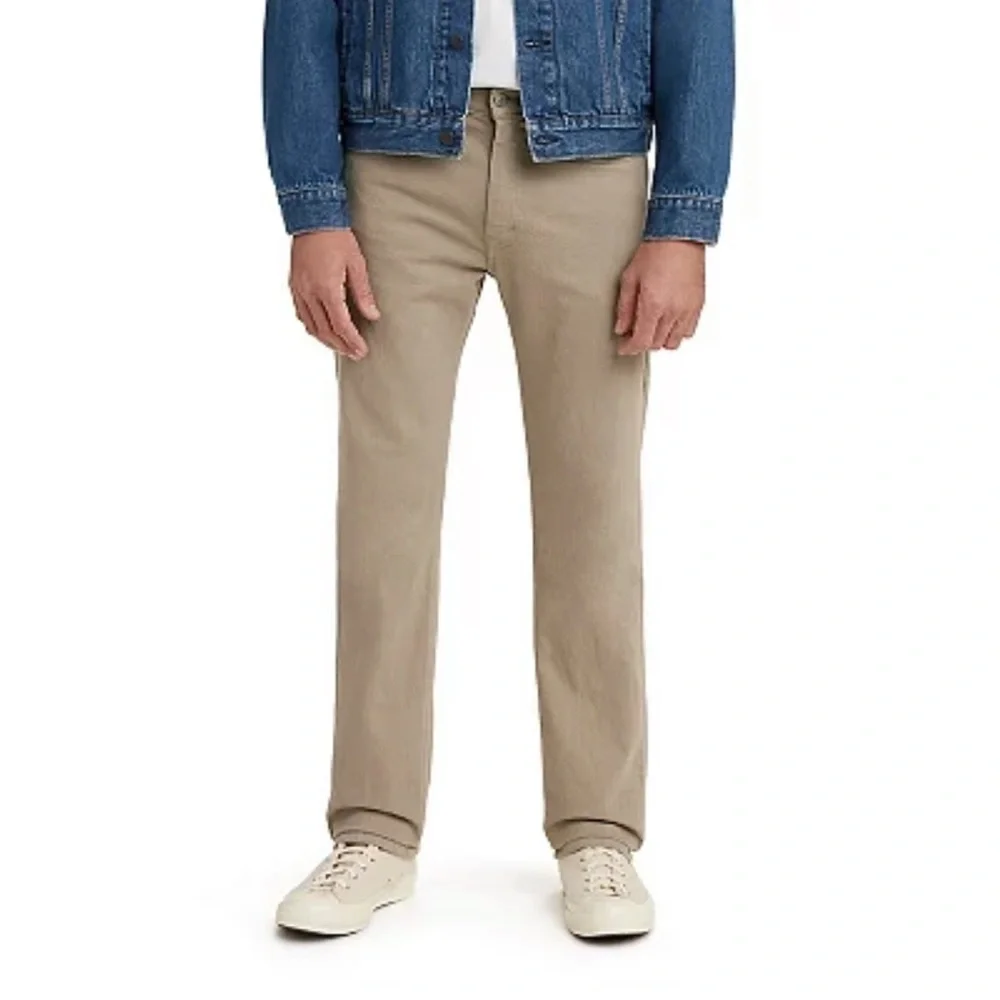 NWT Men Levi’s 505 Straight mid rise W30 L 32 khaki jeans